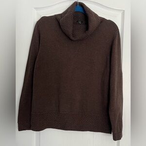 Women’s Haggar 100%Cotton Cozy Brown Cowl Neck Sweater